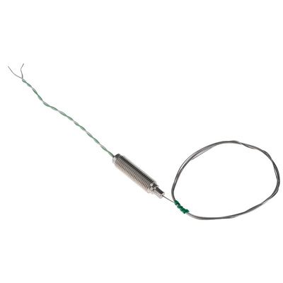 RS PRO Type K Thermocouple 1m Length, 0.5mm Diameter → +750°C