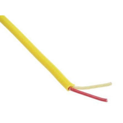 RS PRO Type K Thermocouple Wire, 25m, PVC Insulation, +260°C Max, 7/0.2mm