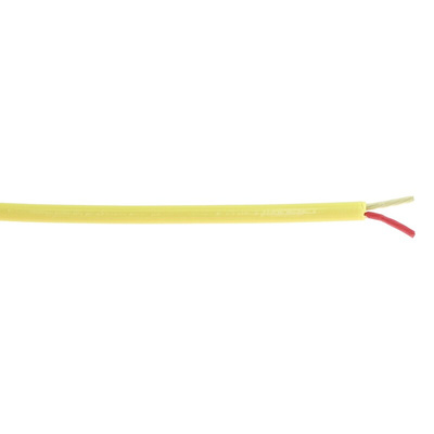 RS PRO Type K Thermocouple Wire, 100m, PFA Insulation, +260°C Max, 7/0.2mm