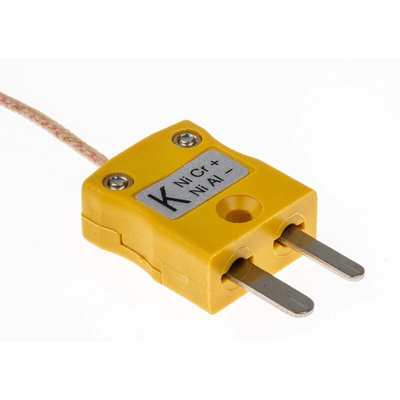 RS PRO Type K Thermocouple 1m Length, 1/0.3mm Diameter → +350°C