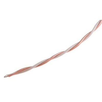 RS PRO Type T Thermocouple Wire, 100m, PTFE Insulation, +260°C Max, 1/0.2mm