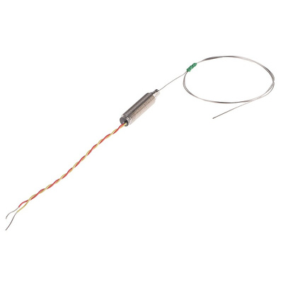 RS PRO Type K Thermocouple 500mm Length, 0.5mm Diameter, -40°C → +750°C