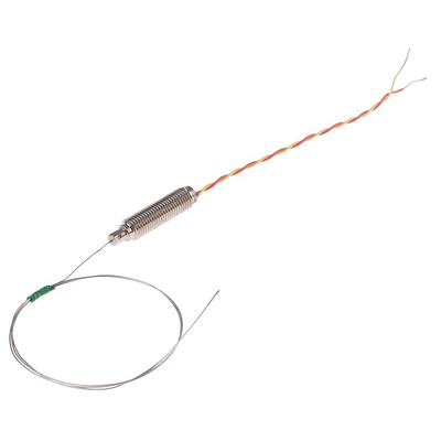 RS PRO Type K Thermocouple 500mm Length, 0.5mm Diameter, -40°C → +750°C