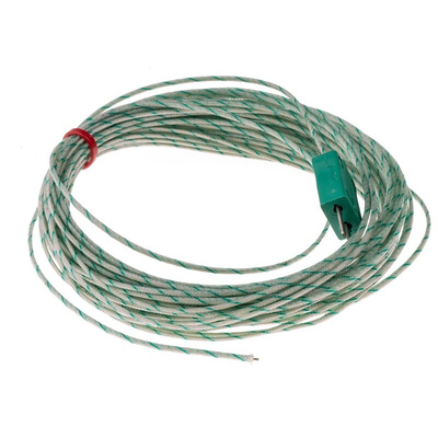 RS PRO Type K Thermocouple 10m Length, 1/0.3mm Diameter → +350°C