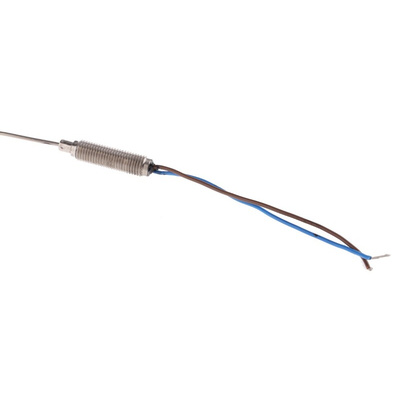 RS PRO Type K Thermocouple 1m Length, 1.5mm Diameter → +1100°C