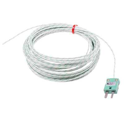 RS PRO Type K Thermocouple 10m Length, → +350°C