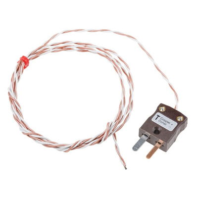 RS PRO Type T Thermocouple 7/0.2mm Diameter → +250°C