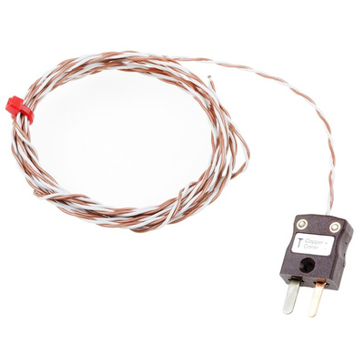 RS PRO Type T Thermocouple 7/0.2mm Diameter → +250°C
