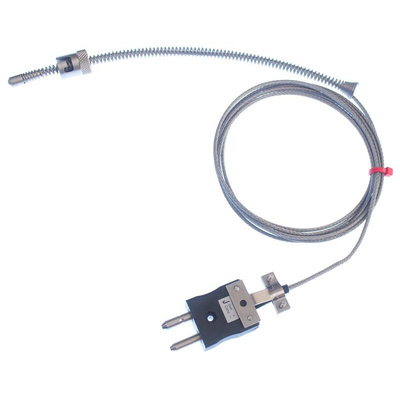 RS PRO Type J Thermocouple 2m Length, 6mm Diameter → +350°C
