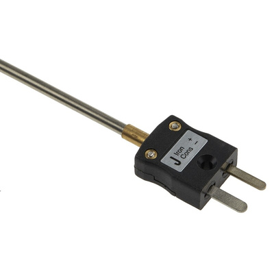 RS PRO Type J Thermocouple 500mm Length, 3mm Diameter → +760°C