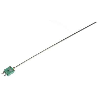 RS PRO SYSCAL Type K Thermocouple 500mm Length, 4.5mm Diameter → +1100°C