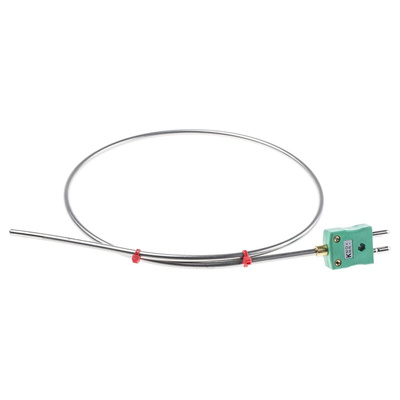 RS PRO SYSCAL Type K Thermocouple 750mm Length, 4.5mm Diameter → +1100°C
