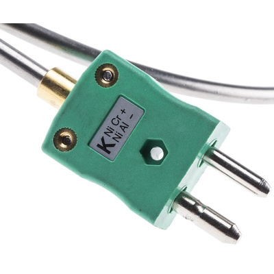 RS PRO SYSCAL Type K Thermocouple 750mm Length, 4.5mm Diameter → +1100°C