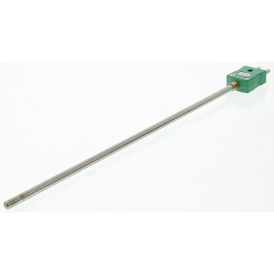 RS PRO SYSCAL Type K Thermocouple 250mm Length, 6mm Diameter → +1100°C