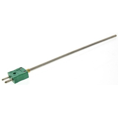 RS PRO SYSCAL Type K Thermocouple 250mm Length, 6mm Diameter → +1100°C