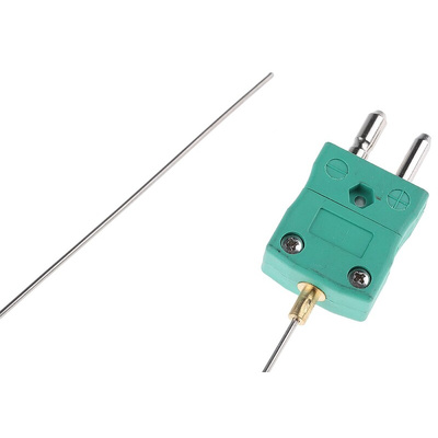 RS PRO SYSCAL Type K Thermocouple 500mm Length, 1.5mm Diameter → +1100°C