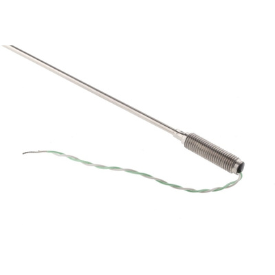 RS PRO Type K Thermocouple 500mm Length, 3mm Diameter → +1100°C