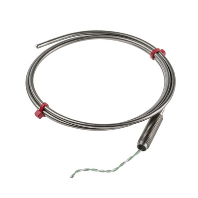 RS PRO Type K Thermocouple 1m Length, 3mm Diameter → +1100°C