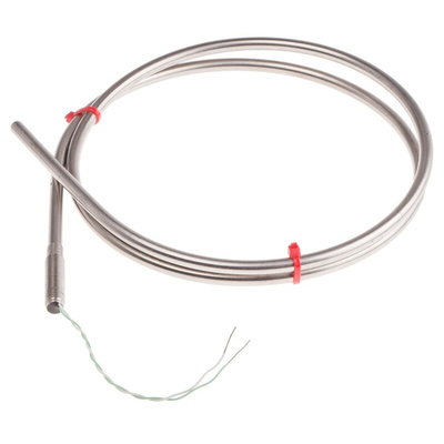 RS PRO Type K Thermocouple 1m Length, 6mm Diameter → +1100°C