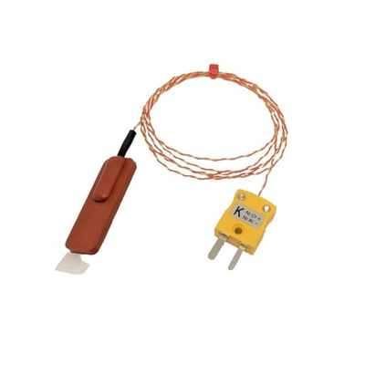RS PRO Type K Thermocouple 40mm Length, 40 x 13 x 5mm Diameter, -50°C → +100°C