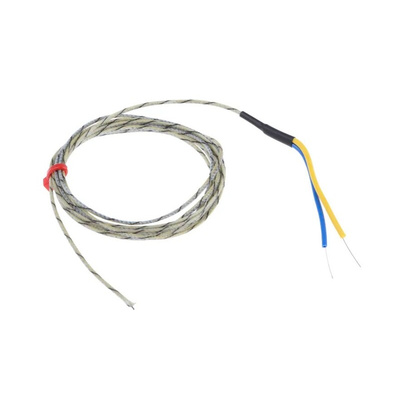 RS PRO Type J Thermocouple 2m Length, 1/0.3mm Diameter, -60°C → +400°C