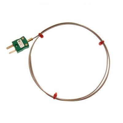 RS PRO Type K Thermocouple 250mm Length, 1mm Diameter, -40°C → +750°C