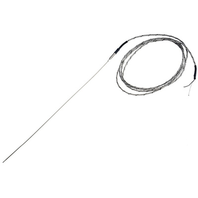 RS PRO Type J Thermocouple 300mm Length, 1.5mm Diameter → +400°C
