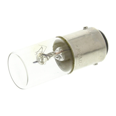 Werma BA15d Incandescent Bulb, Clear, 12 V