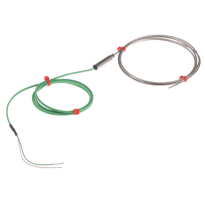 RS PRO Type K Thermocouple 1.5m Length, 1.5mm Diameter → +1100°C