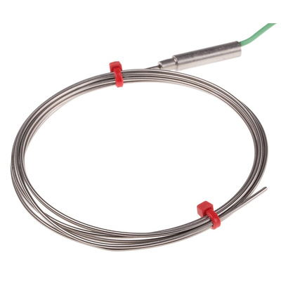 RS PRO Type K Thermocouple 1.5m Length, 1.5mm Diameter → +1100°C