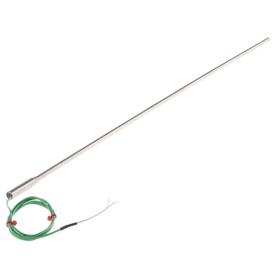 RS PRO Type K Thermocouple 500mm Length, 6mm Diameter → +1100°C