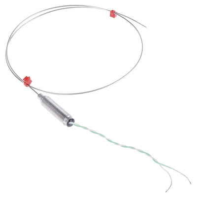 RS PRO Type K Thermocouple 500mm Length, 1mm Diameter → +750°C