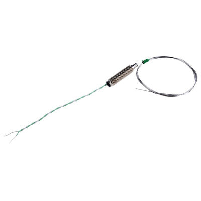 RS PRO Type K Thermocouple 1m Length, 0.5mm Diameter → +750°C