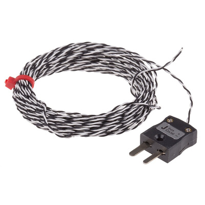 RS PRO Type J Thermocouple Connector 5m Length, , -75°C → +250°C