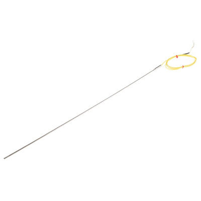RS PRO Type K Thermocouple 500mm Length, 3mm Diameter → +1100°C
