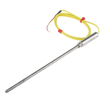 RS PRO Type K Thermocouple 150mm Length, 4.5mm Diameter → +1100°C