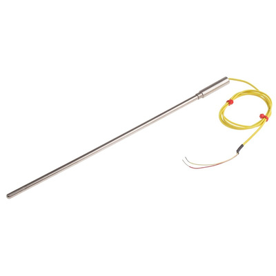 RS PRO Type K Thermocouple 250mm Length, 6mm Diameter → +1100°C