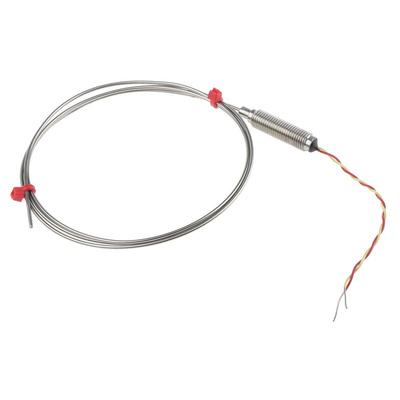 RS PRO Type K Thermocouple 1m Length, 1.5mm Diameter → +1100°C