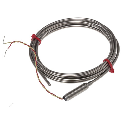 RS PRO Type K Thermocouple 2m Length, 3mm Diameter → +1100°C