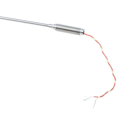 RS PRO Type K Thermocouple 500mm Length, 3mm Diameter → +1100°C