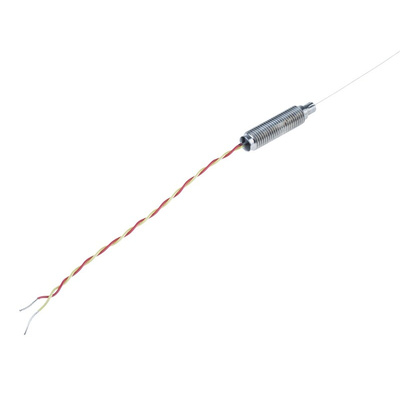 RS PRO Type K Thermocouple 250mm Length, 0.5mm Diameter → +1100°C