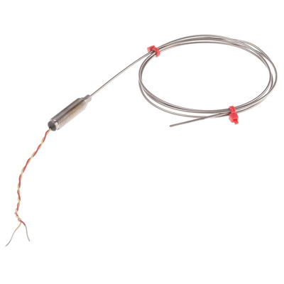RS PRO Type K Thermocouple 1m Length, 1.5mm Diameter → +1100°C