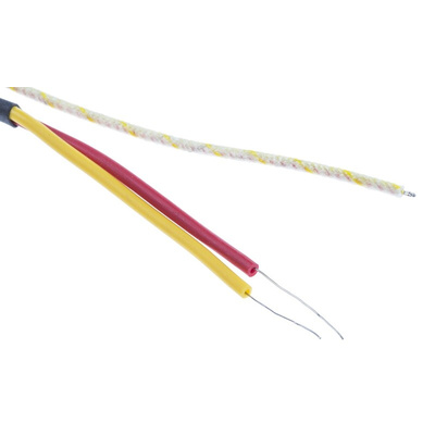 RS PRO Type K Thermocouple 5m Length, 1/0.3mm Diameter → +250°C