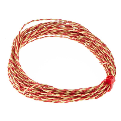 RS PRO Type K Thermocouple 5m Length, 1/0.3mm Diameter → +250°C