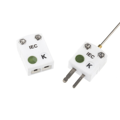 RS PRO Type K Thermocouple 300mm Length, 1.5mm Diameter → +1100°C