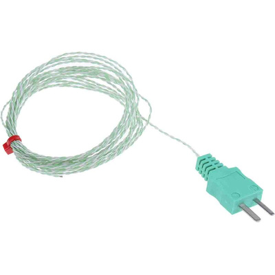RS PRO Type K Thermocouple 3m Length, 1/0.3mm Diameter → +260°C
