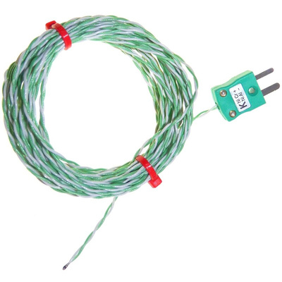 RS PRO Type K Thermocouple 1m Length, → +250°C