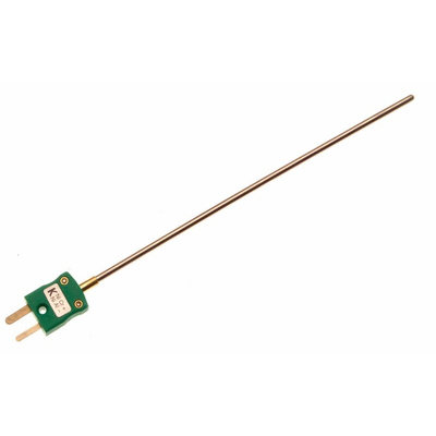 RS PRO Type K Thermocouple 150mm Length, 2mm Diameter → +1100°C