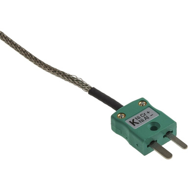 RS PRO Type K Thermocouple 1.5m Length, → +250°C