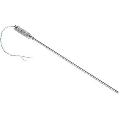 8888 Type K Thermocouple 150mm Length, 3mm Diameter → +1100°C